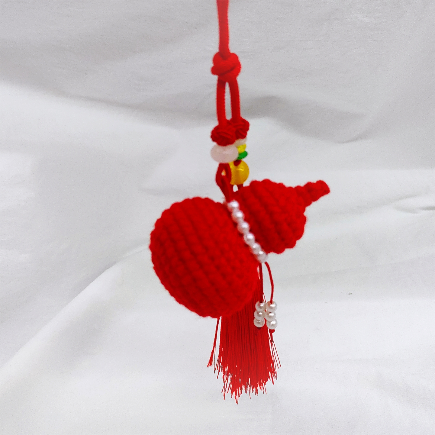 成品手工编织毛线葫芦福禄挂件包包后视镜车挂钥匙扣买二送一同款