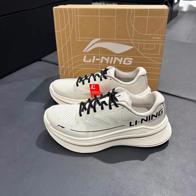 李宁休闲网面跑鞋新款男子凌越反光透气百搭运动跑步鞋ARSU097