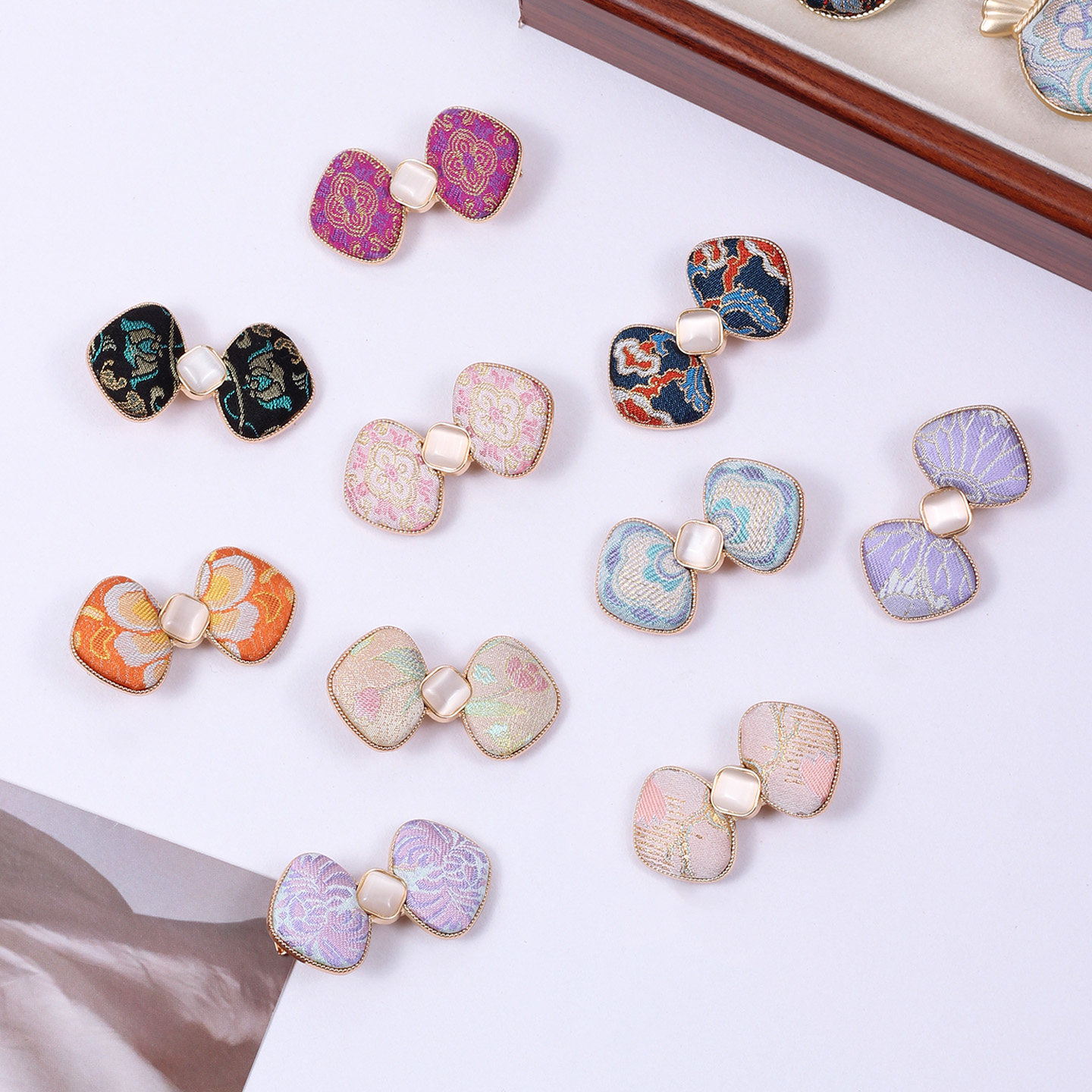 非遗宋锦发夹配饰上久楷