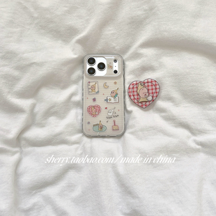 ins风写字瞌睡星星适用于苹果17ProMax手机壳iPhone16Pro小众少女心15简约14小清新卡通可爱软萌 SHERRY