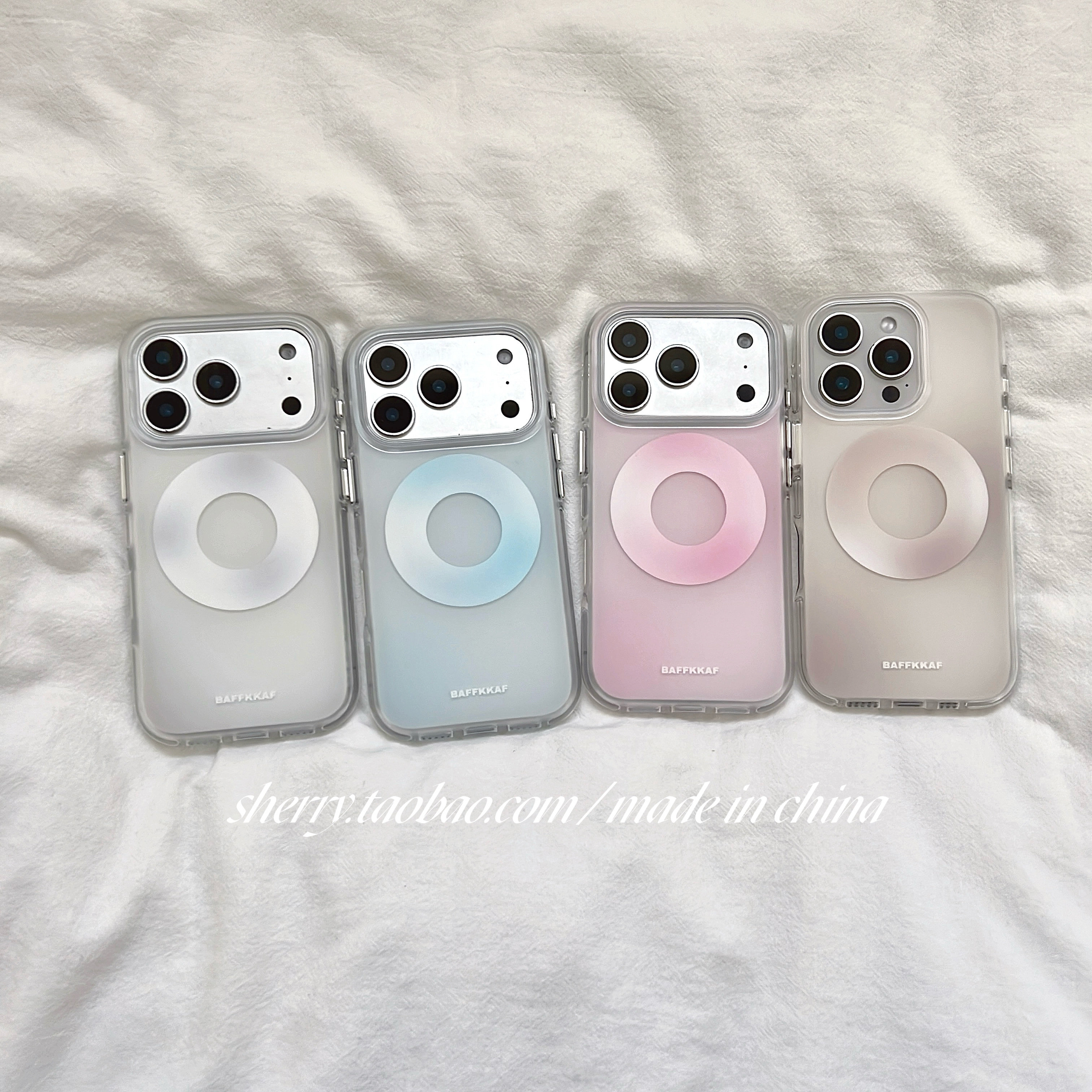 SHERRY*ins风高级感晕染圆环肤感磁吸适用于苹果17ProMax手机壳iPhone16Pro小众少女心15简约14清新卡通可爱,3C数码配件,手机保护套/壳,淘宝优惠券,粉丝福利购,淘宝优惠卷