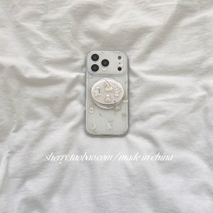 ins风月亮气球软萌小动物磁吸适用于苹果17ProMax手机壳iPhone16Pro小众少女心15简约14清新卡通可爱 SHERRY