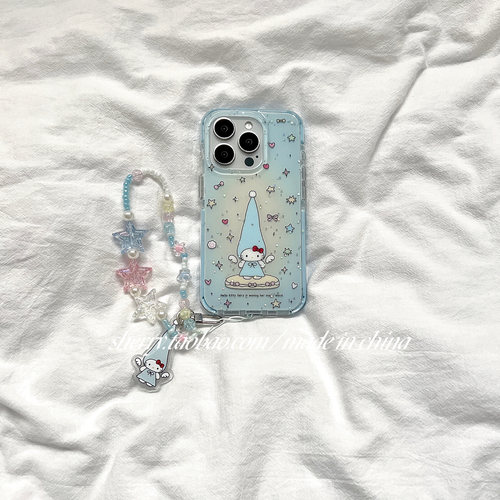 适用苹果16promax手机壳星星kt猫