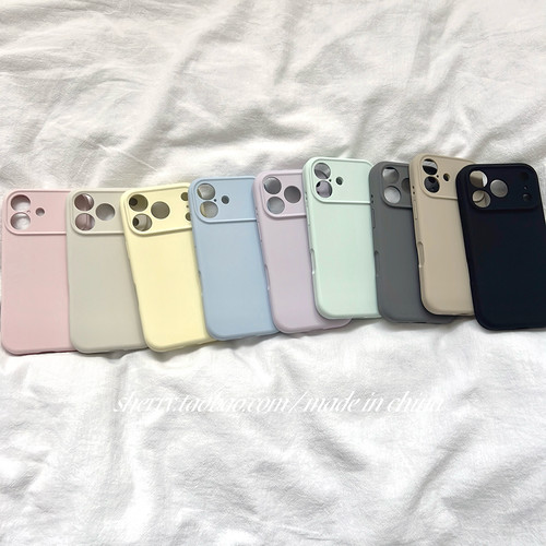 简约高级感纯色软糯肤感手机壳