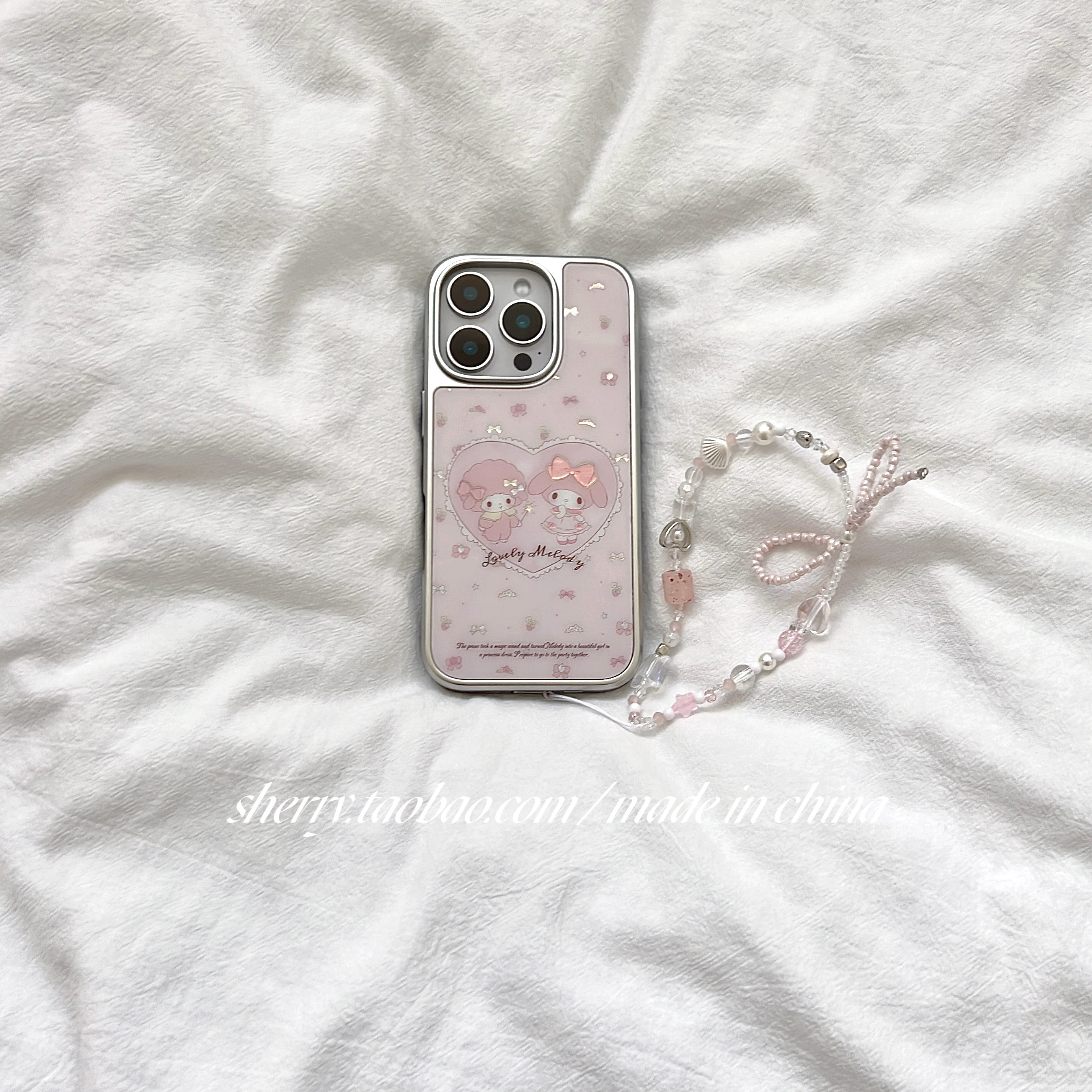 SHERRY*ins风温柔甜美蝴蝶结美乐蒂适用于苹果17ProM