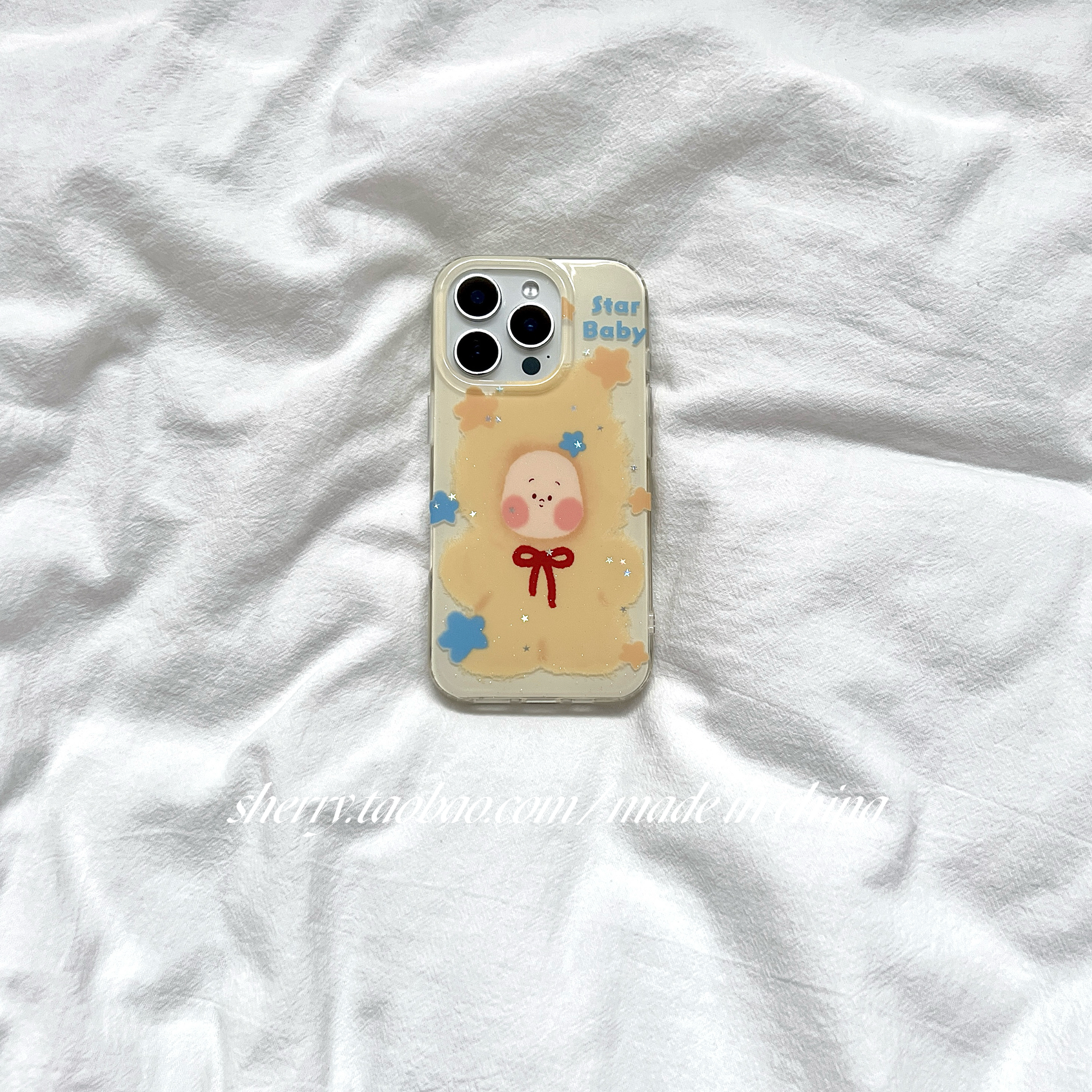 适用苹果17promax手机壳可爱星星