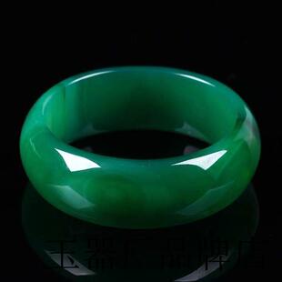 高端玉镯子巴西精选绿玛瑙手镯女少加宽版红色旺夫手镯送礼品