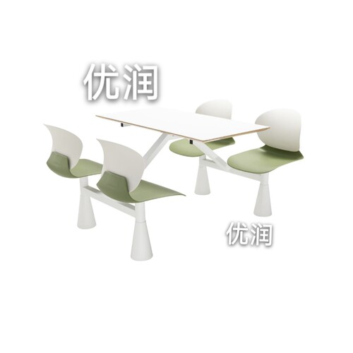 优润岩板餐桌椅组合食堂员工饭堂