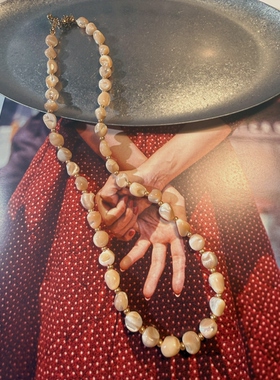 【悠然假日】天然马蹄螺项链复古原创设计气质简约度假风出游穿搭