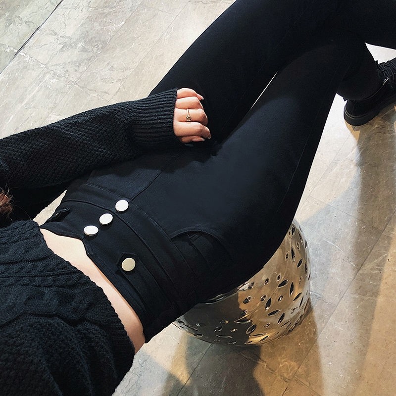 铅笔打底裤紧身显瘦女外穿2025高腰长裤魔术黑色新款春秋小脚弹力