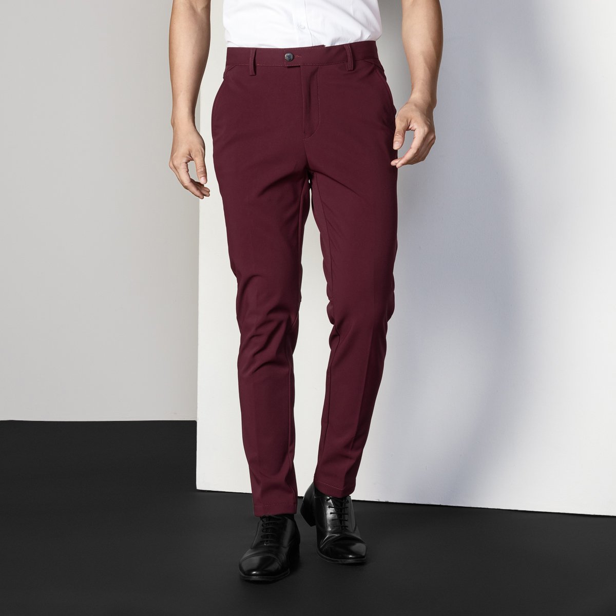 路卡迪龙 LKDL 双层加厚保暖垂感男士商务休闲裤