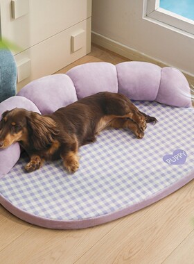 宠物垫子夏日凉席睡垫小型犬泰迪狗床沙发猫窝四季通用