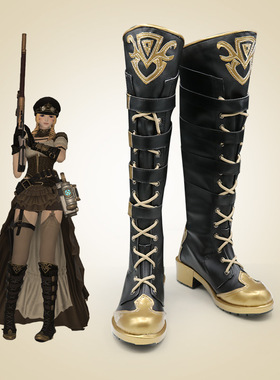 cosplay游戏靴子FF14 最终幻想 480HQ远敏套cos鞋制作动漫COS专拍