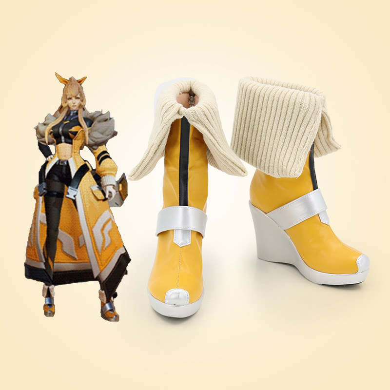 王者荣耀伽罗箭雨风息cos鞋动漫cosplay靴子定制可看图定做