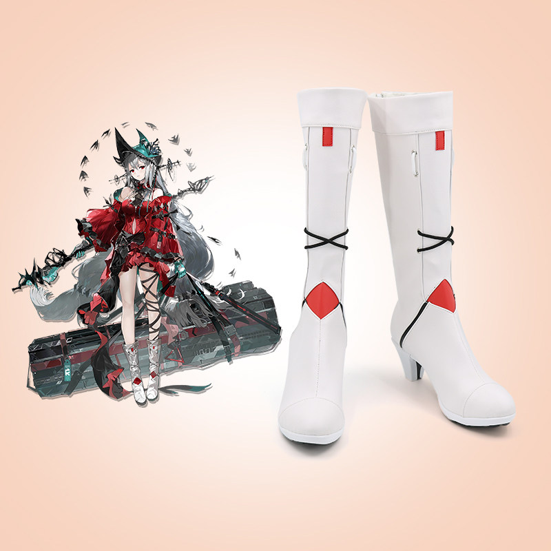 明日方舟 浊心斯卡蒂cos鞋定制 游戏动漫Cosplay女靴支持看图制作