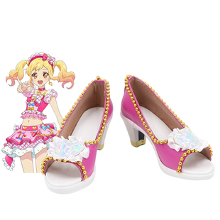 偶像活动start虹野梦cos鞋定制 游戏动漫Cosplay女靴支持来图制作