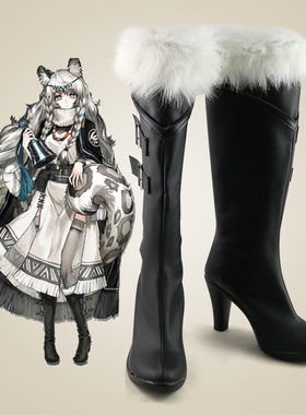 明日方舟 初雪cos鞋定制 动漫Cosplay女靴支持看图制作