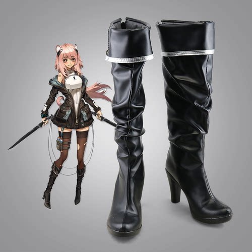 明日方舟 砾cos鞋定制 动漫Cosplay女靴支持看图制作