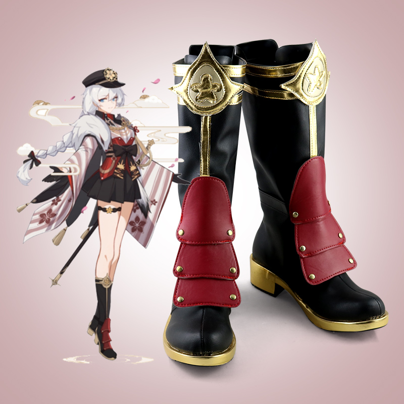 崩坏三 卡莲千本樱cos鞋 动漫Cosplay靴子支持来图定制