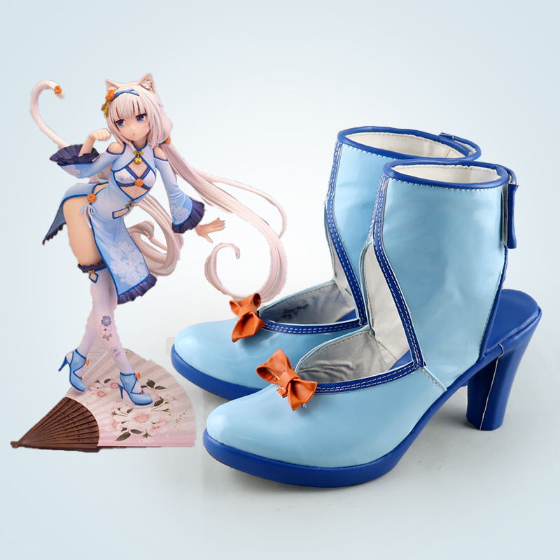 香子兰 猫娘乐园cos鞋定制 动漫Cosplay女靴支持来图