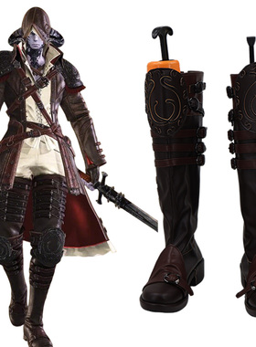 Cosplay最终幻想ff14vipe 蝰蛇剑士校服 动漫游戏cos鞋定制专拍