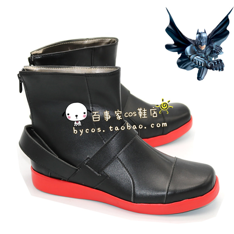 DC漫画蝙蝠侠 红头罩 Jason Todd cosplay鞋 cos鞋来图定做 K53