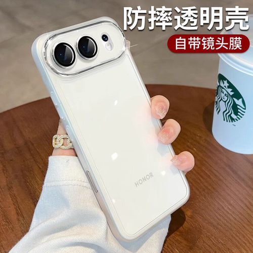 适用华为荣耀600手机壳6新款荣耀500por魅眼超薄透明软硅胶Honor400pro专用镜头全包防摔男款高级感女生ultra