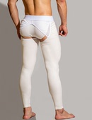 低腰性感开口缕空潮青年打底裤 螺纹棉时尚 纯色个性 D.M男秋裤 裤