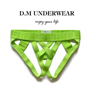 D.M男内裤 双丁裤字母激凸腰带情趣缕空男用网红丁字裤低腰个性