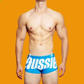 低腰性感时尚 平角泳裤 三角温泉沙滩字母澳洲潮款 男泳裤 短裤 网红