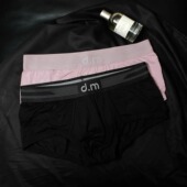 四角裤 D.M男内裤 低腰性感高弹柔滑平角裤 青年运动纯色商务竹纤维