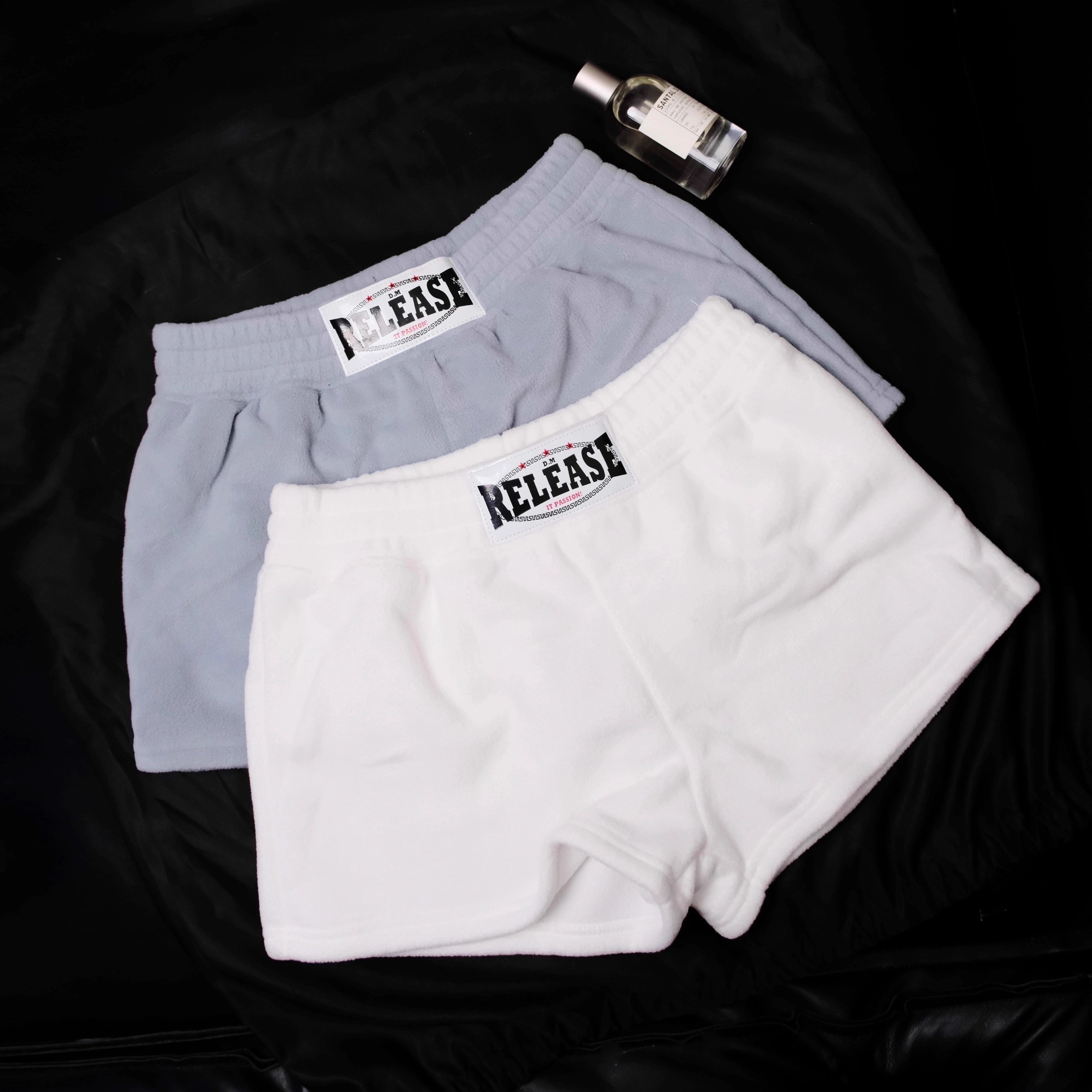 D.M家居裤男纯色加厚加绒保暖