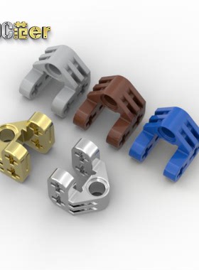 LEGO 乐高科技配件 92907 2x2轴栓连接 棕色 浅灰 电镀金 银 蓝色