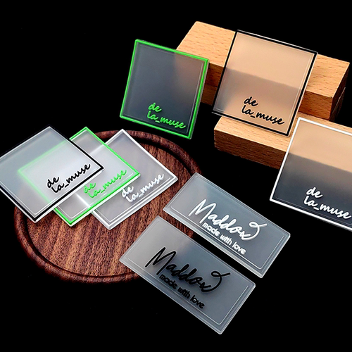 透明橡胶标服装徽章补丁