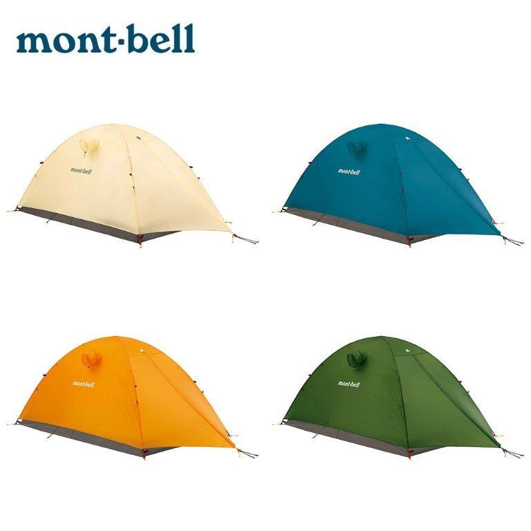 日本montbell户外超轻徒步骑行露营帐篷 月光帐篷2 2-3人双层