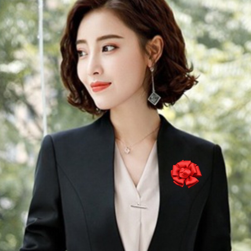 韩国西装外套别针装饰胸针插针式男士新郎新娘结婚胸花女奢华大气