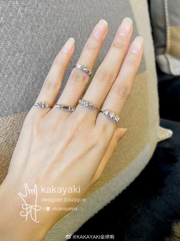 法国设计师品牌混搭指环