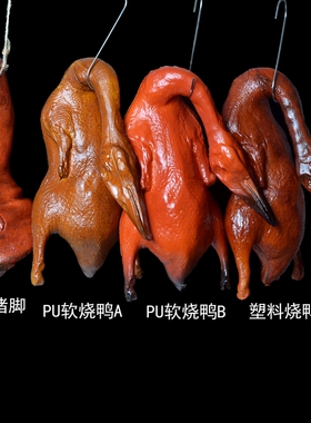 仿真烧鸭模型假烤鸭橱柜摄影道具