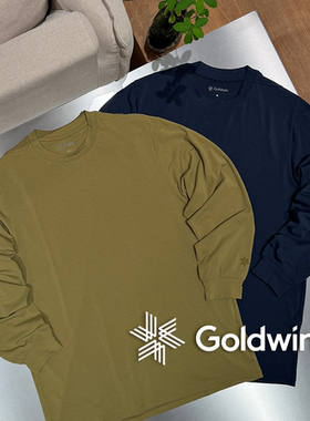 Goldwin官方授权 POLARTEC 两色莱赛尔混纺户外风长袖T恤 GM45105