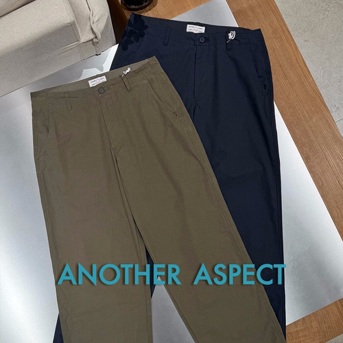 ANOTHER ASPECT官方授权26SS 日本制 两色极简风薄棉直筒休闲裤