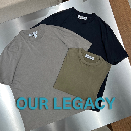 OUR LEGACY官方授权 三色做旧水洗复古圆领短袖T恤 SURGIR买手店
