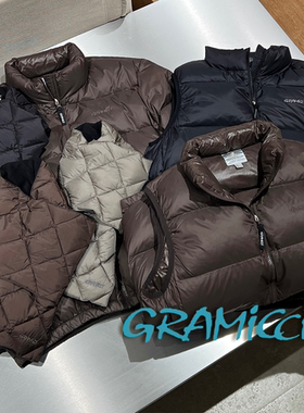 GRMC小野人官方授权 日系保暖绗缝立领羽绒夹克马甲围巾 SURGIR