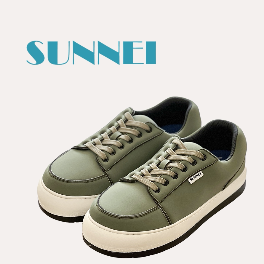 6折 surgir买手店 sunnei授权 莫兰迪绿复古圆头街头厚底面包鞋