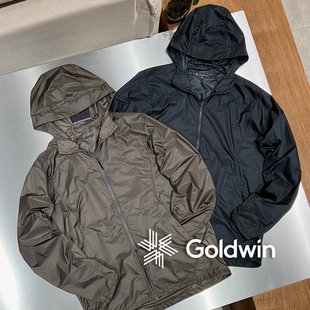 Goldwin官方授权 两色户外防泼水轻量连帽软壳皮肤衣外套 GM15103