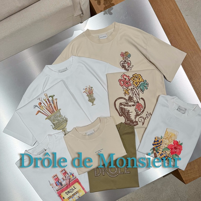 Drole De Monsieur官方授权 葡萄牙制 夏日趣味刺绣印花短袖T恤