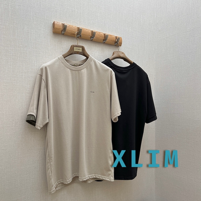 XLIM日系拼接剪裁印花短袖T恤