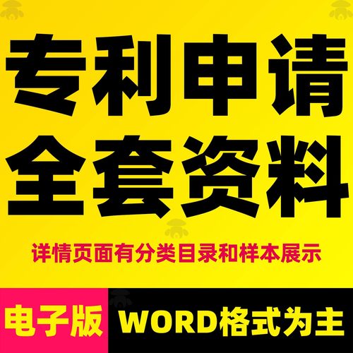 实用新型外观发明专利知识产权申请书撰写模板交底说明书范文文件