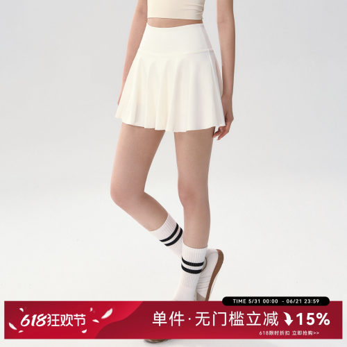 Mitaogirl假两件瑜伽短裙女