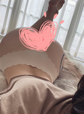 Mitaogirl性感低腰丁字裤弹性一片式无痕T裤隐形波浪边运动内裤女