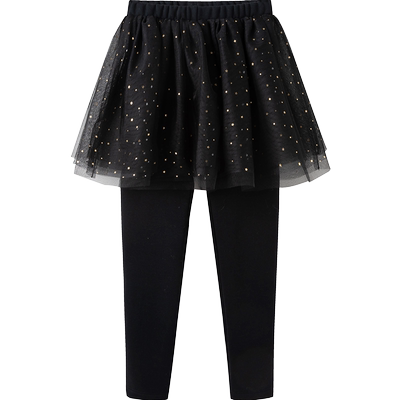 巴拉巴拉童装女童打底裤加绒儿童裤子冬网纱小童宝宝加厚洋气保暖